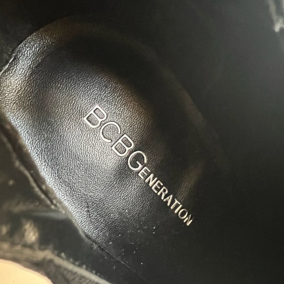 BCBGeneration Black Leather High Heel Booties 6.5 M - Picture 13 of 16